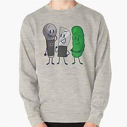 Microphone Knife and Pickle (Inanimate Insanity) Pullover Sweatshirt