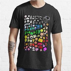 Classic BFDI Inanimate Insanity All Characters (Transparent)  Essential T-Shirt