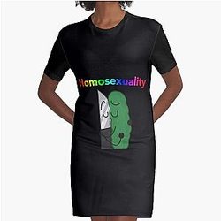 Inanimate Insanity Inspired Knickle Kiss Homosexuality  Graphic T-Shirt Dress