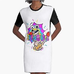 Springy SPRINGTASTIC! Inanimate insanity Graphic T-Shirt Dress