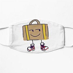 Suitcase Inanimate Insanity Drip Flat Mask