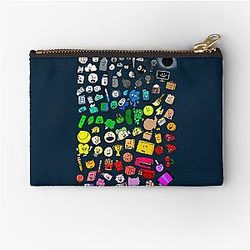 BFDI Inanimate Insanity All Characters Transparent Classic   Zipper Pouch