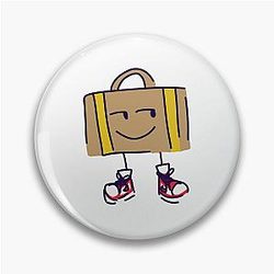 Suitcase Inanimate Insanity Drip Pin