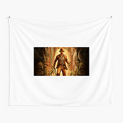 Indiana Jones and the Great Circle Whip Smart Tee Indiana Jones And The Great Circle Tapestries