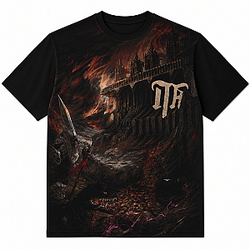 Burning Castle Battle Scene LA 2805 Infant Annihilator T-Shirt