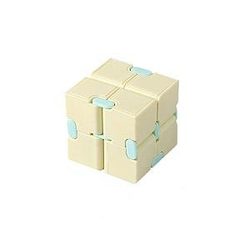 Yellow Infinity Cube Fidget Toys for Stress Relief