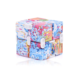 Rainbow-Colored Infinity Cube Fidget Toys for Stress Relief