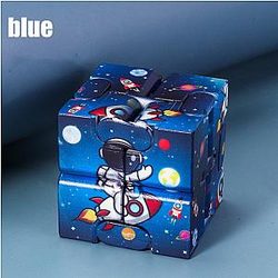 Blue Space Explorer Infinity Cube Fidget Toy