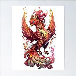Phoenix in Flames Poster RB0712