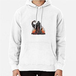 Grim Reaper in Flames Pullover Hoodie RB0712