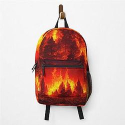 Forest covered in flames Backpack RB0712