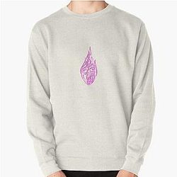 Pink heart in flames Pullover Sweatshirt RB0712