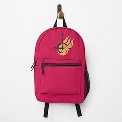 Ghost Grucifix in flames and red Backpack RB0712