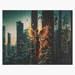 Guardian Angel in flames Jigsaw Puzzle RB0712