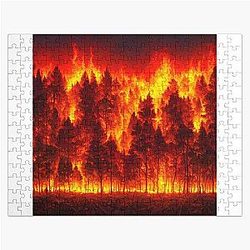 Forest covered in flames Jigsaw Puzzle RB0712