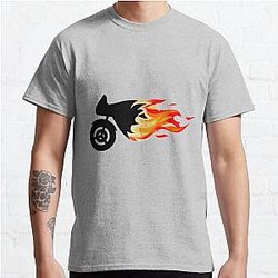 motorbike in flames Classic T Shirt RB0712
