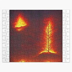trees covered in flames Jigsaw Puzzle RB0712