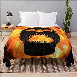 Consumed in Flames Throw Blanket RB0712