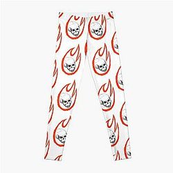 Skull in Flames  Leggings RB0712