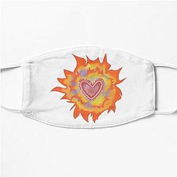 Heart in Flames Flat Mask RB0712