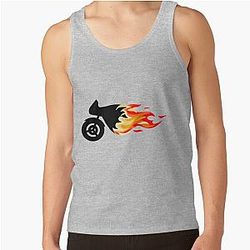 motorbike in flames Tank Top RB0712