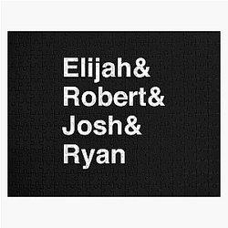 Inhaler Aesthetic Band Members Black Jigsaw Puzzle