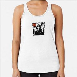 Inhaler Cuts and Bruises Album Cover Racerback Tank Top