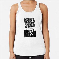 Inhaler Cuts and Bruises Album Cover  Racerback Tank Top