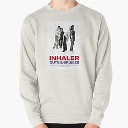 Inhaler Cuts and Bruises Album Cover  Pullover Sweatshirt