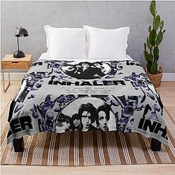 Inhaler Cuts and Bruises Album Cover  Throw Blanket