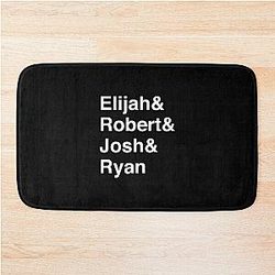 Inhaler Aesthetic Band Members Black Bath Mat