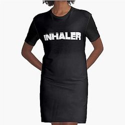 Inhaler Band Logo Graphic T-Shirt Dress