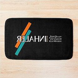 Inhaler Text Art Bath Mat