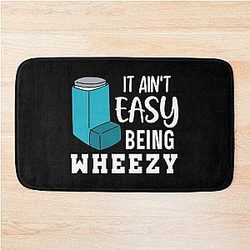 Asthma Inhaler Funny Wheezy Bath Mat