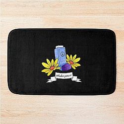 Inhaler Power! - black  Bath Mat