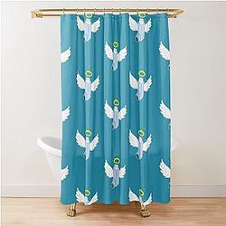 All Hail The inhaler, Asthma- Emotional Support Chronic Illness Humor Shower Curtain
