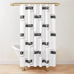 INHALER band INHALER band  Shower Curtain