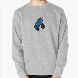 Blue Inhaler Pullover Sweatshirt