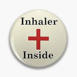 Inhaler Inside,Asthma Pin
