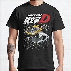 Mountain Drift Racing Initial D Tandems AE86 vs FD rx-7  Classic T-Shirt RB2806