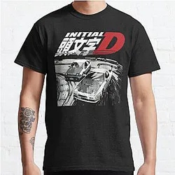 Initial D - Drift Racing  tandems Toyota Corolla AE86 Sprinter Trueno vs FC rx-7 Classic T-Shirt RB2806