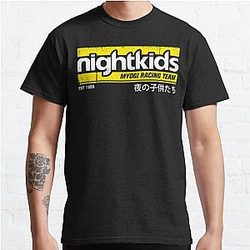 Initial D - NightKids Tee (White) Classic T-Shirt RB2806