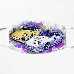 Initial D Akagi RedSuns Painted Flat Mask RB2806