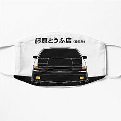 Initial D Toyota AE86 Tofu decal running in the 90s Flat Mask RB2806