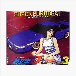 Initial D Mako Super Eurobeat Anime  Poster RB2806