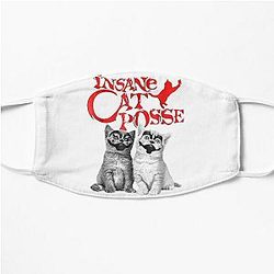 Insane Cat Posse Halloween Costume Gift Classic T-Shirt Flat Mask