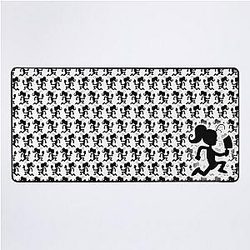 Insane Clown Luan Loud (Black Sulhouette version) Desk Mat