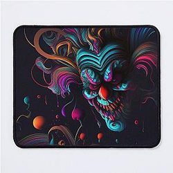 Neon - Abstract - Insane - Evil - Killer - Clown Design Mouse Pad