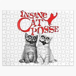 Insane Cat Posse Halloween Costume Gift Classic T-Shirt Jigsaw Puzzle