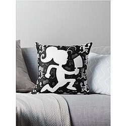 Insane Clown Luan Loud (White Sulhouette version) Throw Pillow